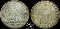 Greece 100 DRACHMAI 1967 Silver 1967 (1970) 100 Drachmai Greece unz 150,00 EUR  Excl. 30,00 EUR Verzending