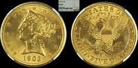 USA 5 DOLLARS 1903 Gold 5 dollars 1903 San Francisco 'coronet head' ngc ... 950,00 EUR  Excl. 35,00 EUR Verzending