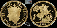 Great Britain sovereign 2023 Gold proof sovereign 'Charles III' 2023 NGC... 1150,00 EUR  Excl. 35,00 EUR Verzending