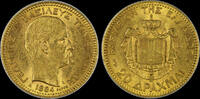Greece 20 DRACHMAI 20 Drachmai 1884 King George A UNC Greece -
