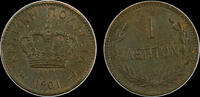 Greece Lepton 1901 Copper lepton 1901 Crete , Greece unz 100,00 EUR  Excl. 40,00 EUR Verzending