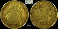 CHILE 8 escudos 1777/6 Gold 8 Escudos 1777/6 NGC XF40 - Carlos III /Char... 6000,00 EUR  Excl. 40,00 EUR Verzending
