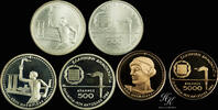 Greece 5000 drachmai , 500 drachmai x 2 1984 1984 Los Angeles Olympic Ga... 1200,00 EUR  Excl. 40,00 EUR Verzending
