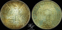 Greece 50 drachmai 1967 Silver 1967 (1970) 50 Drachmai UNCIRCULATED Gree... 120,00 EUR  Excl. 40,00 EUR Verzending