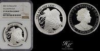 Great Britain 1 POUND 1 Pound Una and the Lion St. Helena 2021 silver proof NGC PF70 ULTRA CAMEO Great Britain -