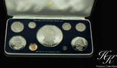 Panama Simon Bolivar Balboa Silver Proof 9 Coin Set (Box + Coa included) 1975 Panama BALBOA 1975 PP