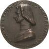 Italien-Ferrara, Herzogtum Einseitige Hohlgussmedaille o.J. (Spätere Anfertigung) Niccolo III. dEste 1383/84-1441 Revers Gebrauchsspuren, EF