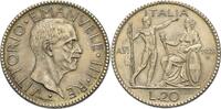 Italien-Königreich 20 Lire 1928, Vittorio Emanuele III. 1900-1946 Feine Patina, UNC-