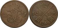 Schweden Öre 1749, Friedrich I. 1720-1751 VF
