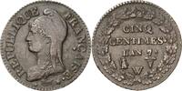 Frankreich 5 Centimes Erste Republik 1793-1804 -