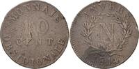 Frankreich 10 Centimes 1814 Napoleon I. 1804-1814, 1815 Leicht justiert, VF-