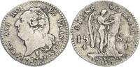 Frankreich 15 Sols 1791, Ludwig XV. 1715-1774 Justiert, VF