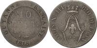 Französisch-Guayana 10 Centimes 1818, Ludwig XVIII. 1814, 1815-1824 F-VF