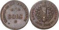 Frankreich 2 Sols Erste Republik 1793-1804 -