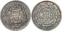 Tunesien 50 Centimes 1891 A Ali Bey 1882-1902 VF+