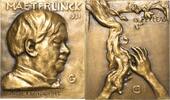 Film und Theater Bronzegussplakette 1931 AU