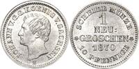 Sachsen-Kurlinie ab 1547 (Albertiner) 1 Neugroschen Johann 1854-1873 -