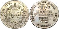 Waldeck und Pyrmont 1/4 Taler 1810, Friedrich 1763-1812 Prägefrisch / UNC-