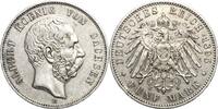 Sachsen 5 Mark Albert 1873-1902 -