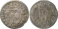 Italien-Lucca Grosso da 3 bolognini 1766. Republik 1369-1799 Min. Schrötlingsfehler am Rand, VF