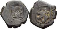 Spanien 2 Maravedis 1696, Carlos II. 1665-1700 VF-