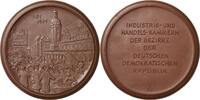 Braune Porzellanmedaille 1965 Porzellanmedaillen - Medaillen der Meißner Porzellanmanufaktur Leipzig Prägefrisch