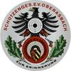 Weißer Porzellanteller mit Farbdekor o.J. Schützenmedaillen - Schützenteller Bayern Vorzüglich+
