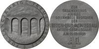 Brücken- und Tunnelbauten Zinkmedaille 1939 CH UNC