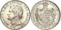 Sachsen-Kurlinie ab 1547 (Albertiner) Taler 1858, Johann 1854-1873 Kl. Kratzer, vorzüglich / UNC-