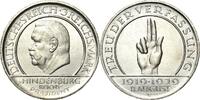 3 Reichsmark 1929 Min. Randfehler, AU