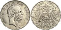 Sachsen 5 Mark 1903 Georg 1902-1904 VF
