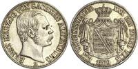 Sachsen-Altenburg Taler 1869, Ernst I. 1853-1908 VF+