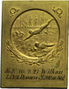 Sportmedaillen Einseitige Bronzeplakette o.J. (graviert 1921) - Schwimmen Winz. Flecke, EF