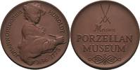 Porzellanmedaillen Braune Porzellanmedaille 1986. - Medaillen der Meißner Porzellanmanufaktur Meißen CH UNC