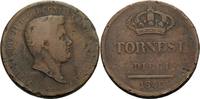Italien-Neapel und Sizilien 10 Tornesi 1840, Ferdinand II. 1830-1859 VF-