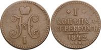Russland Kopeke 1842, Nikolaus I. 1825-1855 VF