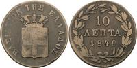 Griechenland 10 Lepta 1849, Otto I. 1832-1862 VF-