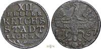 Germany 12 Heller 1767 AD Free imperial city of Aachen, VF 19,00 EUR  plus 4,95 EUR verzending