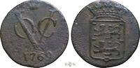 Nederland 1/2 VOC duit Verenigde Oost-Indische Compagnie, Provincie West-Friesland, zeldzaam, -