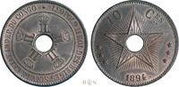 Congo 10 centimes Leopold II (1885-1908), Brussels, -