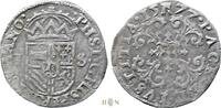 België statenstuiver | patard des etats Graafschap Henegouwen, Philips II (1555-1581), Mons, zeldzaam, -