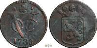Nederland duit Verenigde Oost-Indische Compagnie, Provincie Holland, Dordrecht, zeldzaam, -