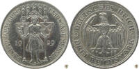 Weimarer Republik 3 Reichsmark 1000 Jahre Stadt Meißen -