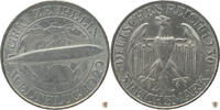 Weimarer Republik 3 Reichsmark Weltflug der Graf Zeppelin -