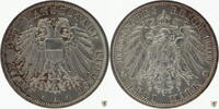 Lübeck 3 Mark 1909 A Stadtwappen stempelglanz 450,00 EUR  Excl. 5,80 EUR Verzending