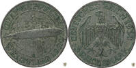 Weimarer Republik 3 Reichsmark Weltflug des Luftschiffs Graf Zeppelin -