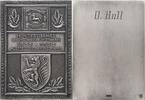 Bundesrepublik Deutschland Plakette 100 Jahre Braunschweiger Briefmarke - Ausstellung Braunschweig im Original-Etui -