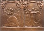 Wien, Stadt Einseitige Bronzeplakette -