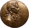 Musiker Einseitige Bronzegussmedaille Mozart, Wolfgang Amadeus *1756 Salzburg, +1791 Wien. -
