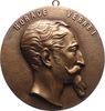 Personenmedaillen Einseitige Bronzegussmedaille Vernet, Horace Emile Jean *1780 Paris, +1863 Paris, französischer Historien- und Militärmaler, Lithograph. -